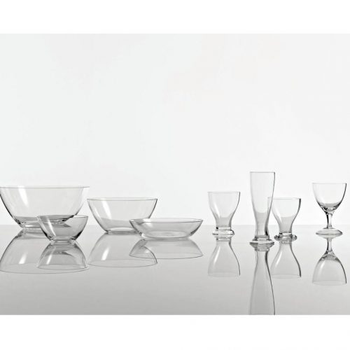 Driade The white snow glass flute per champagne Driade The white snow glass flute per champagne